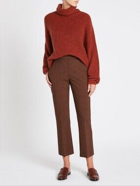 Camilla and Marc Arwen Trouser - Brick Check Plaid